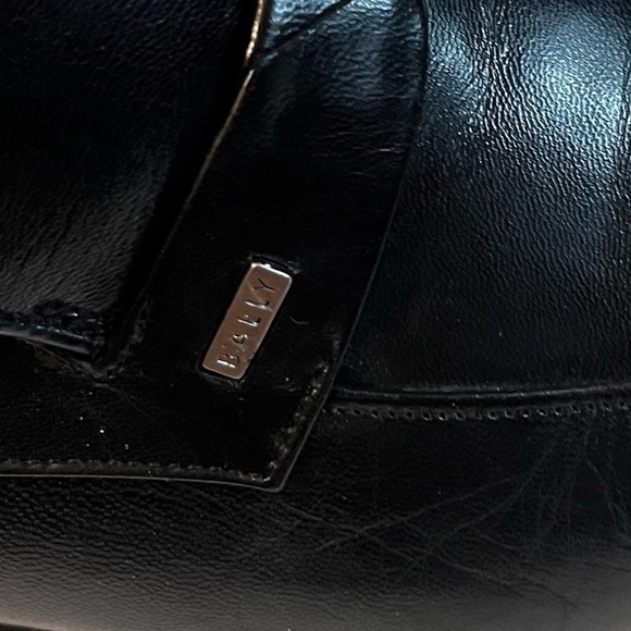 Bally Baltoro Parawet LOGO Style Black Leather Loafers Sz 9US Men Switzerland main image 7